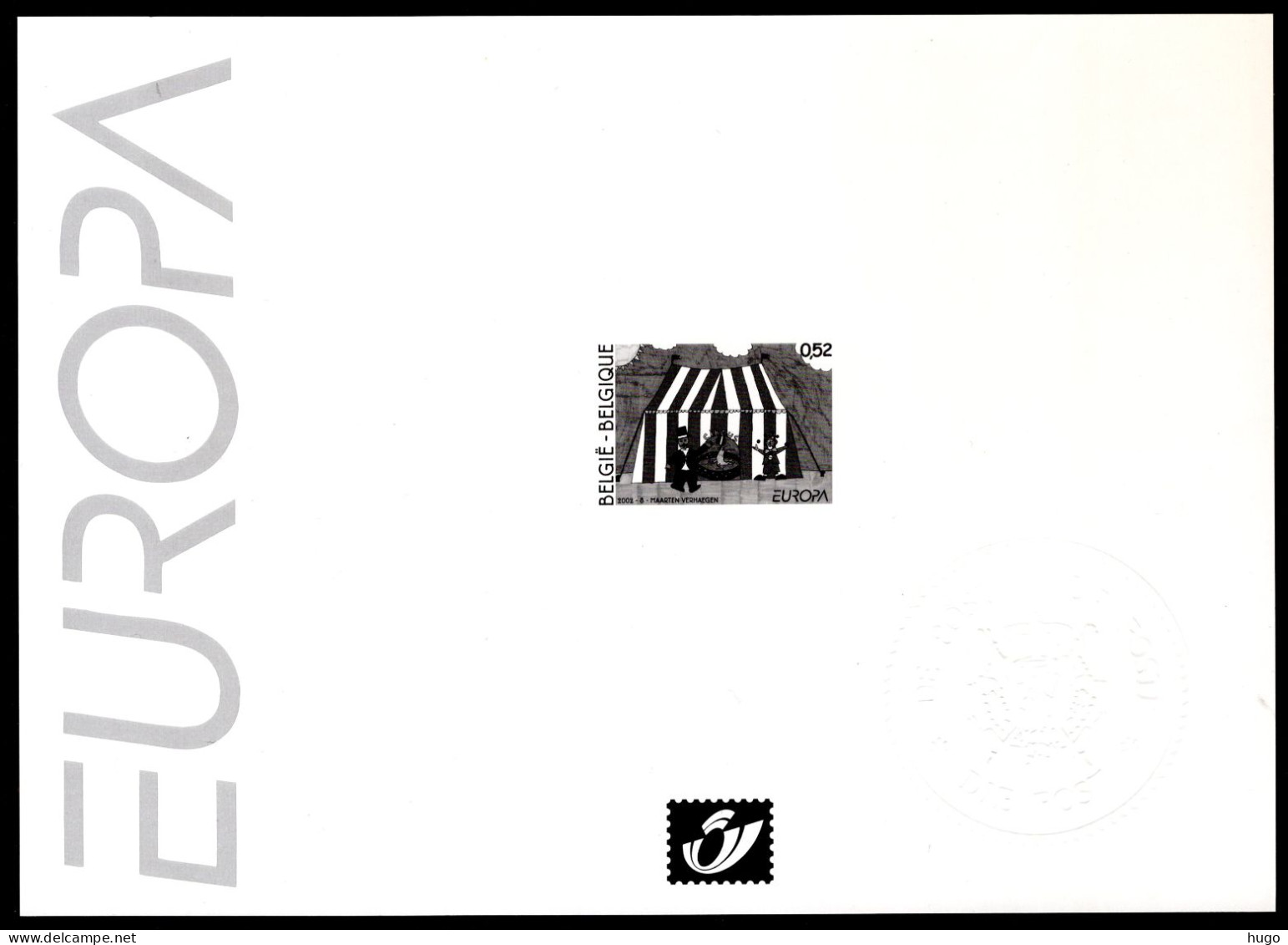 Zwart Wit Velletje 2002 - Europa Het Circus 3071 - Schwarz-weiß Kleinbögen [ZN & GC]