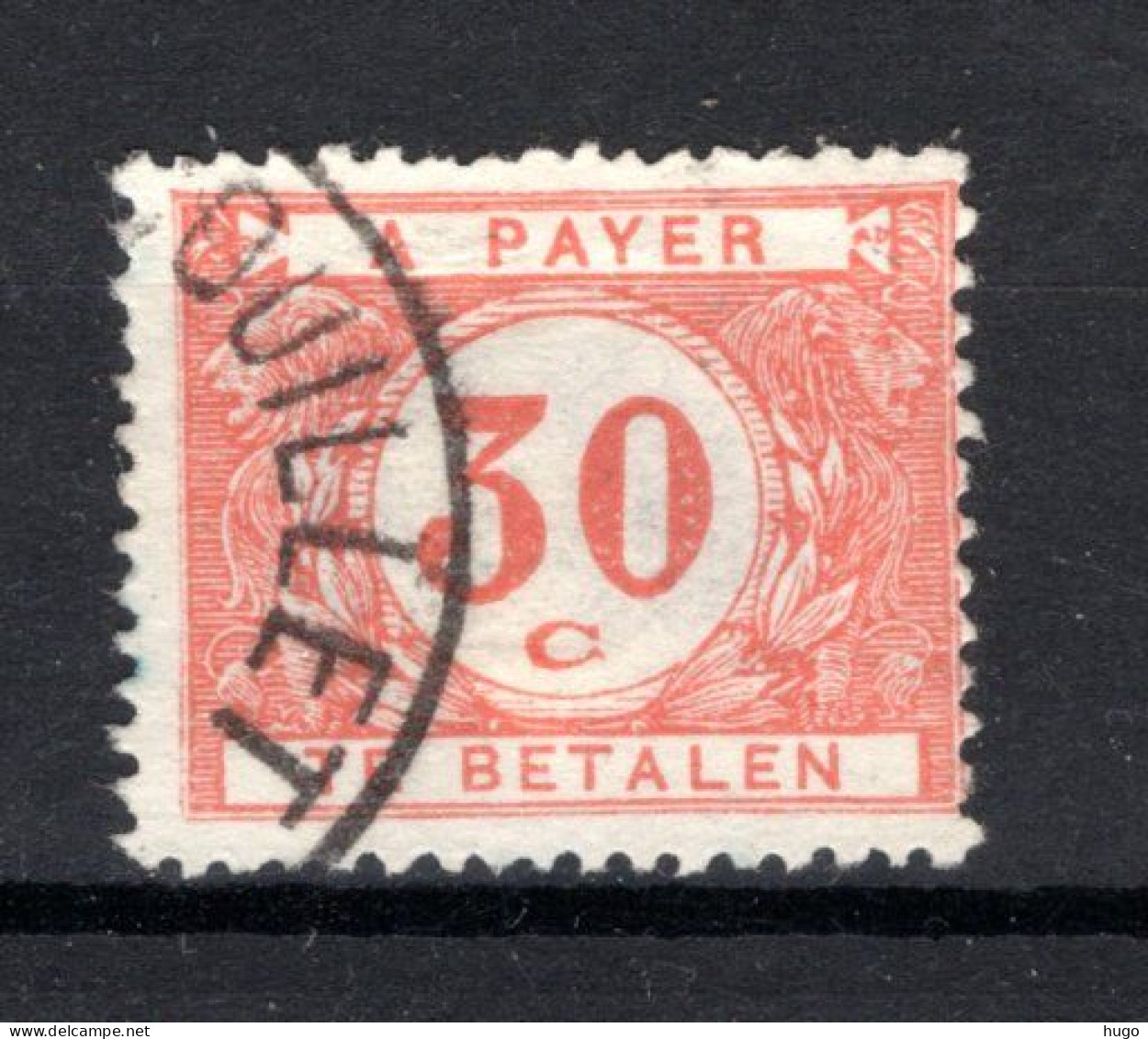 TX34° Gestempeld 1922 - Cijfer Op Witte Achtergrond - Briefmarken