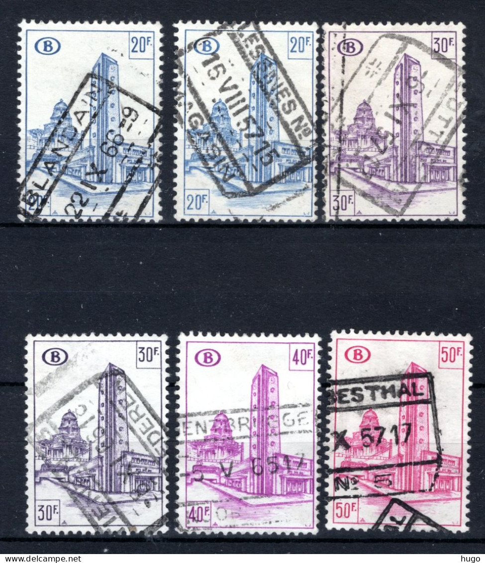 TR348/351° Gestempeld 1953-1957 - Noord Zuid Verbinding Brussel - Usados