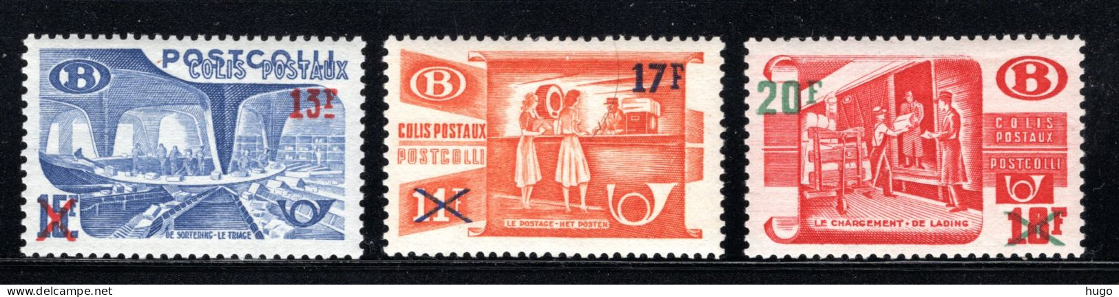 TR331/333 MNH 1953 - Postpakketzegels Nieuwe Waarde - Mint
