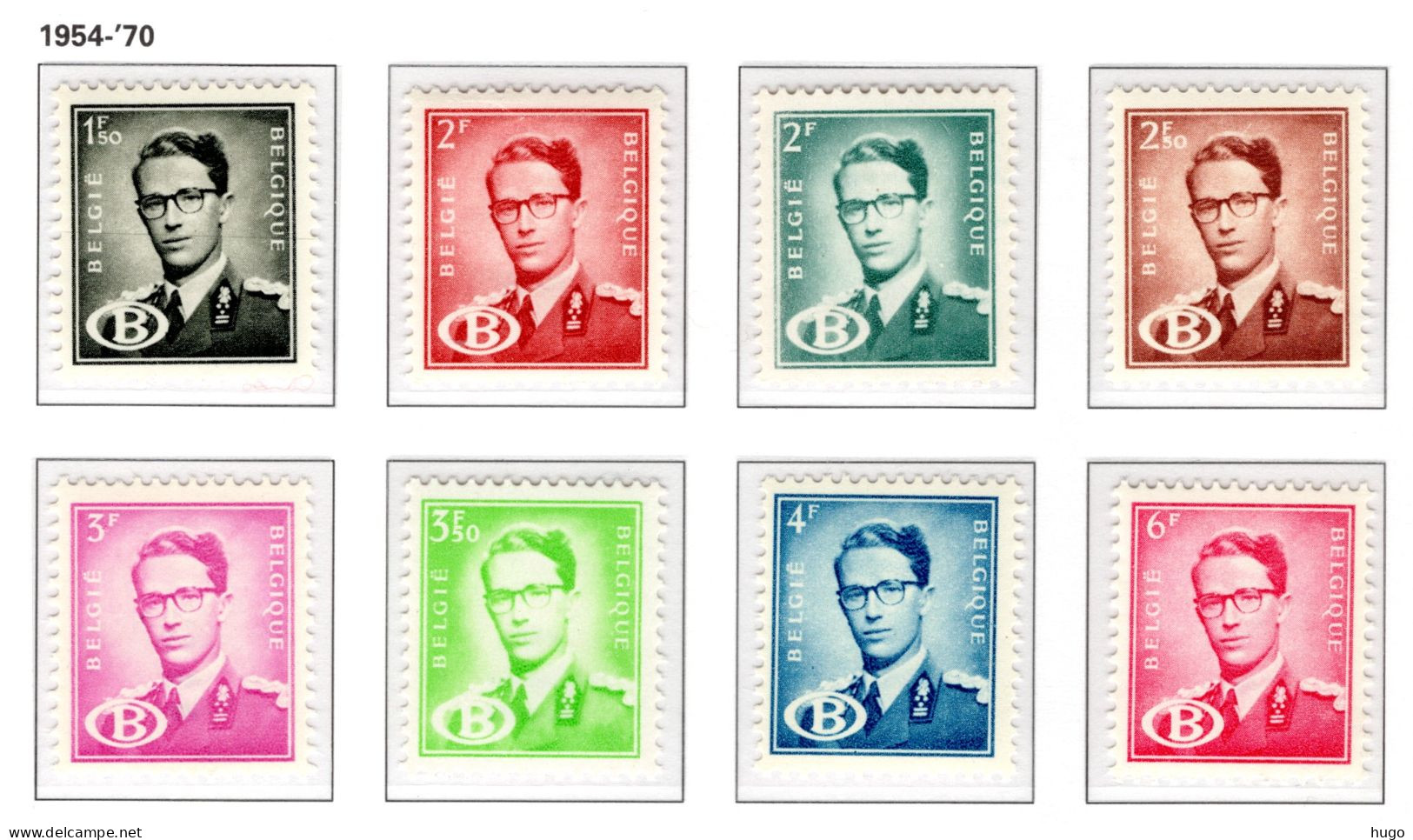 S57/63 MNH 1954 - Type Van Nr 924 Koning Boudewijn - Sonstige & Ohne Zuordnung