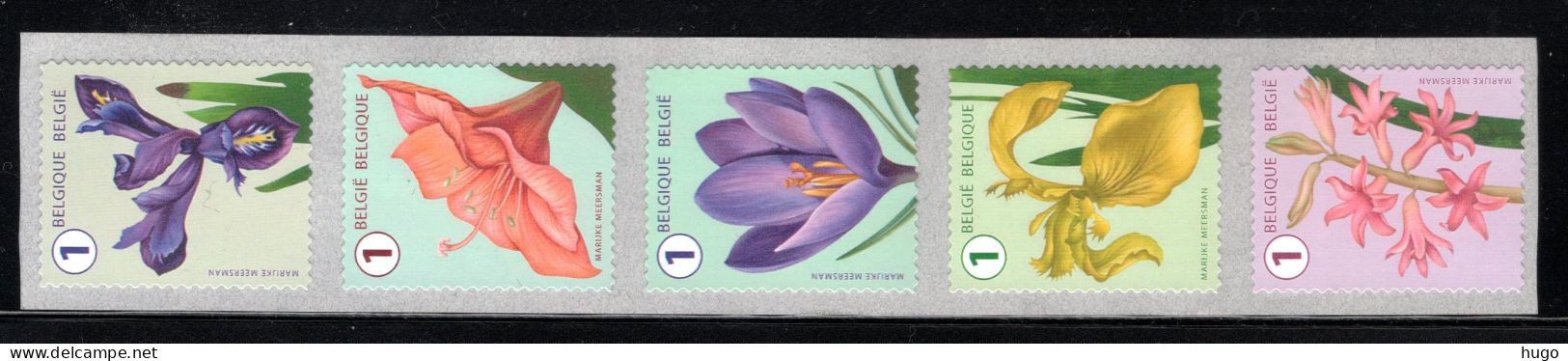 R142 MNH 2016 - Verschillende Bloemen Met Nummer - 2 - Rouleaux