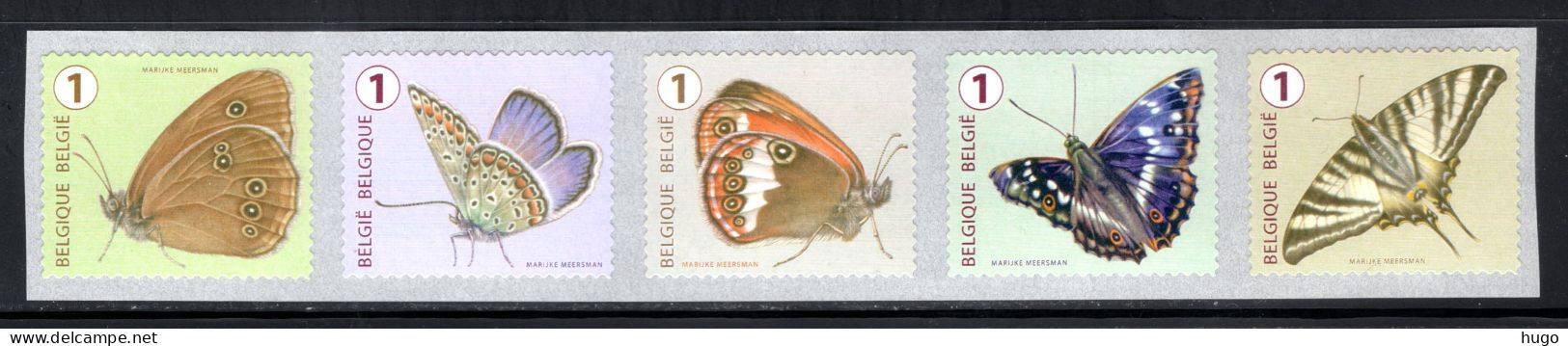 R130 MNH 2014 - Vlinders 5 Stuks Met Nummer - Rollen