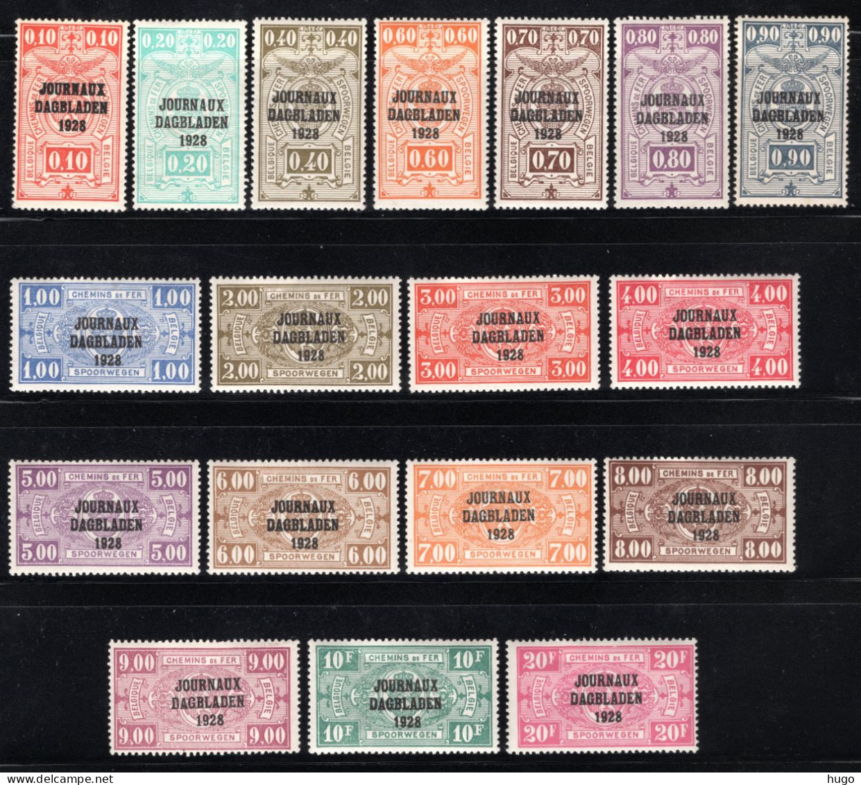 JO1/18 MNH 1928 - Spoorwegzegels JOURNAUX - DAGBLADEN 1928 - Periódicos [JO]
