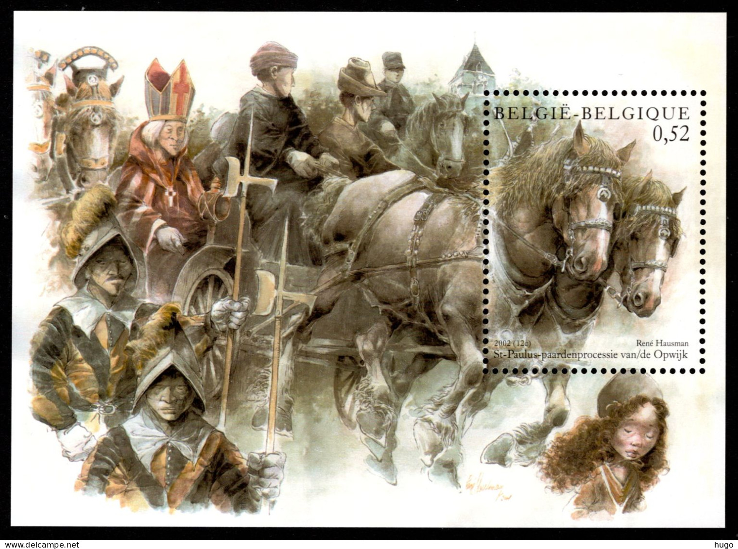 BL95 MNH** 2002 - Sint-Pauluspaardenprocessie - 2002-… (€)