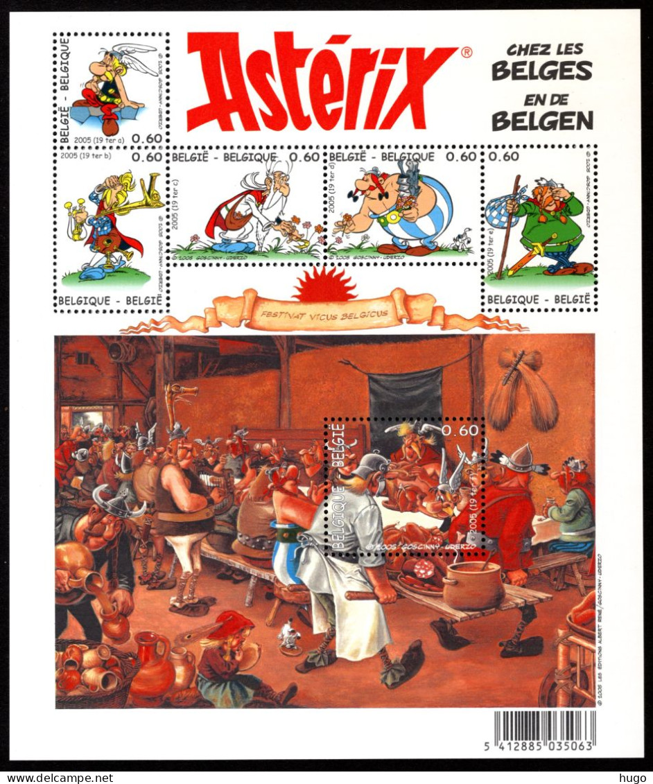 BL123 MNH** 2005 - Asterix En De Belgen - 2002-… (€)