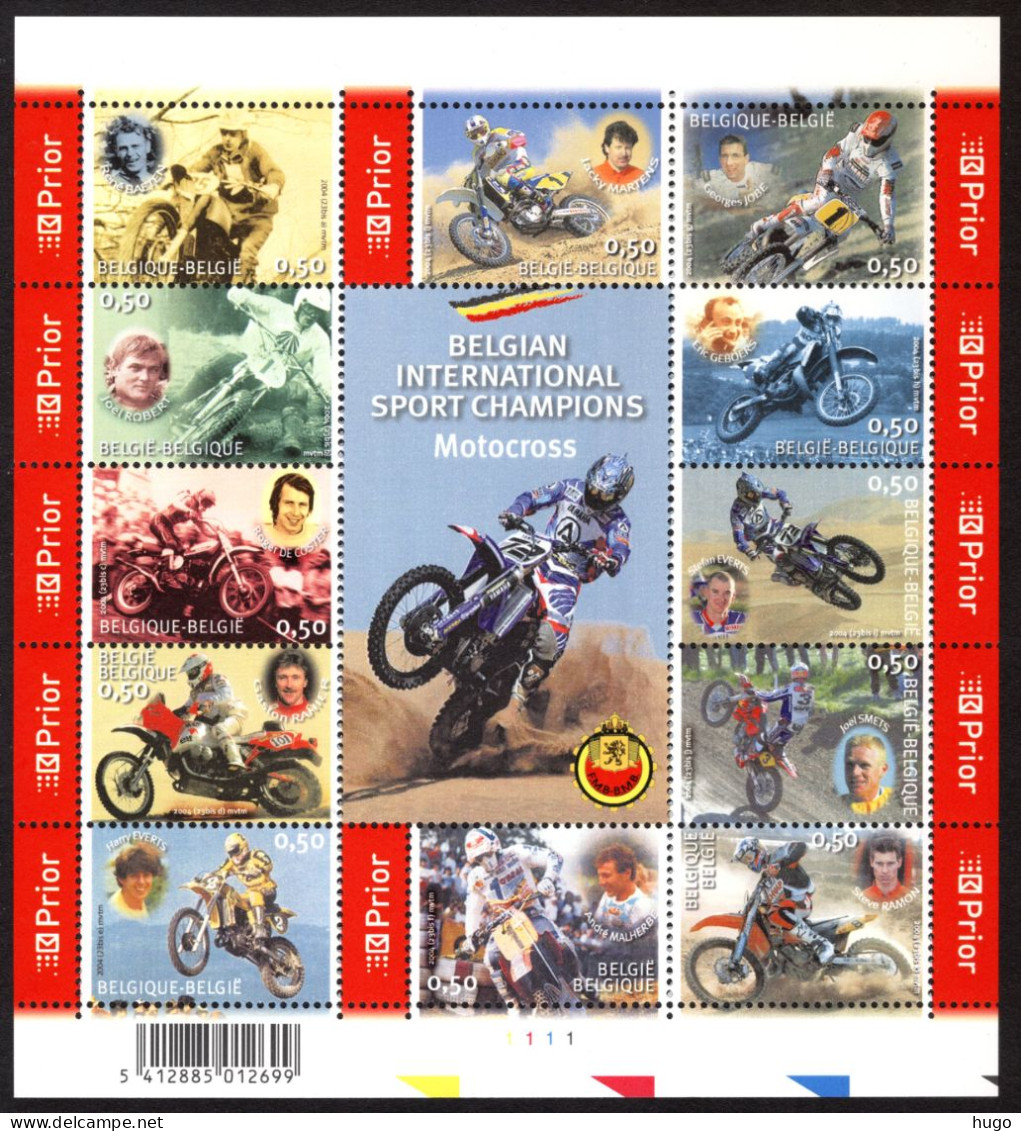 BL117 MNH** 2004 - Wereldkampioenen Motorcross - 2002-… (€)