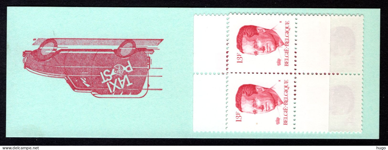B18-V MNH 1986 - Postzegelboekje - Variëteit Auto Naar Boven - 1953-2006 Moderne [B]