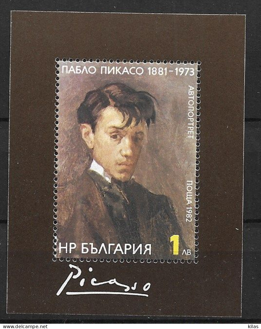 BULGARIA 1982 Picasso Self-portrait  MNH - Picasso