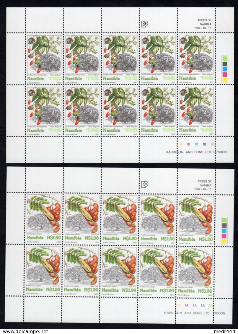 Namibia/Namibie 1997 - Flora - Trees - 4 Complete Full Sheets - MNH** - Excellent Quality - Superb*** - Namibie (1990- ...)