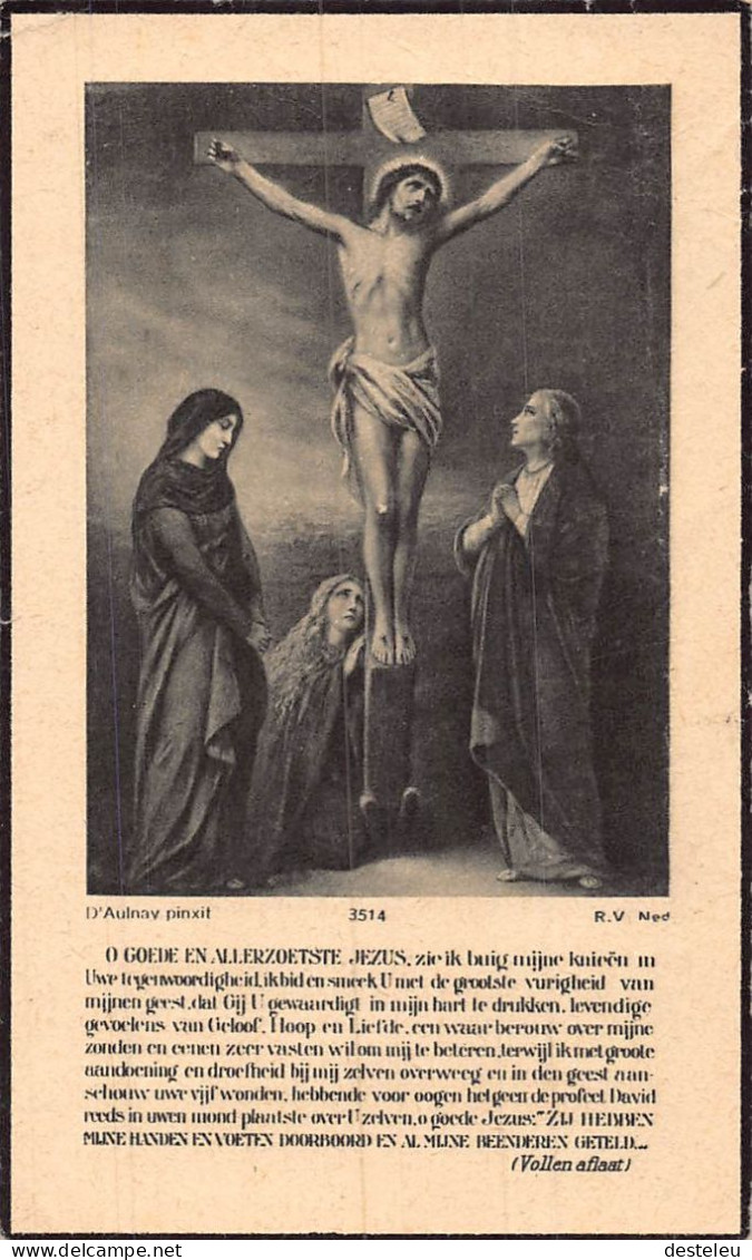 Doodsprentje / Image Mortuaire Georges Devos - Leirens Heule 1868-1939 - Overlijden