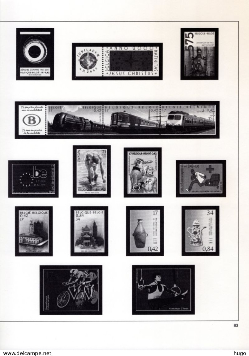 SAFE BELGIE - ILLUSTRATED ALBUM PAGES YEAR 2000-2004, INCL. RING BINDER - Pré-Imprimés