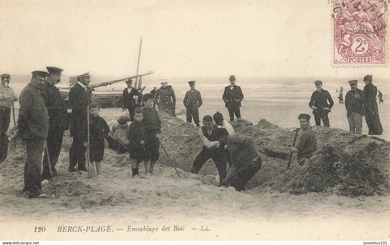 CPA Berck Plage-Emsablage Des Bois-120-Timbre     L2929 - Berck