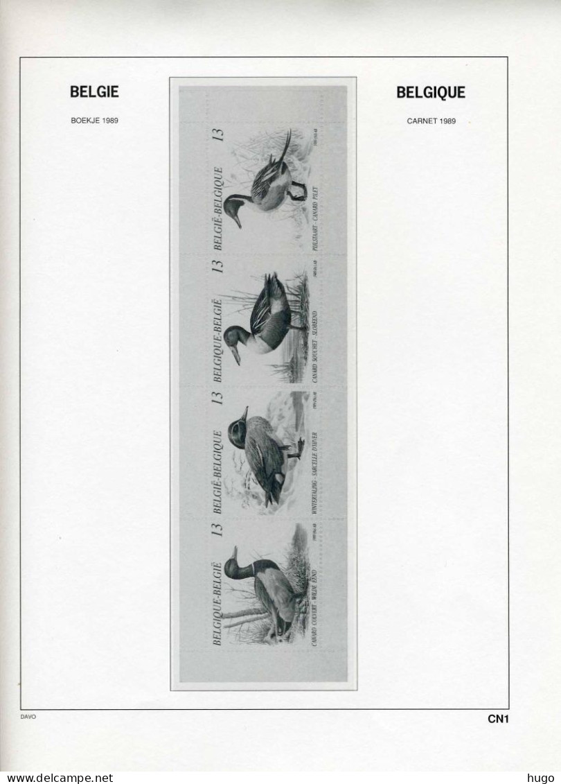 DAVO Luxe Bladen BELGIE 1976-1993  Bladen 136-207, B33-B51, CN1-CN4/CN6 - Pré-Imprimés
