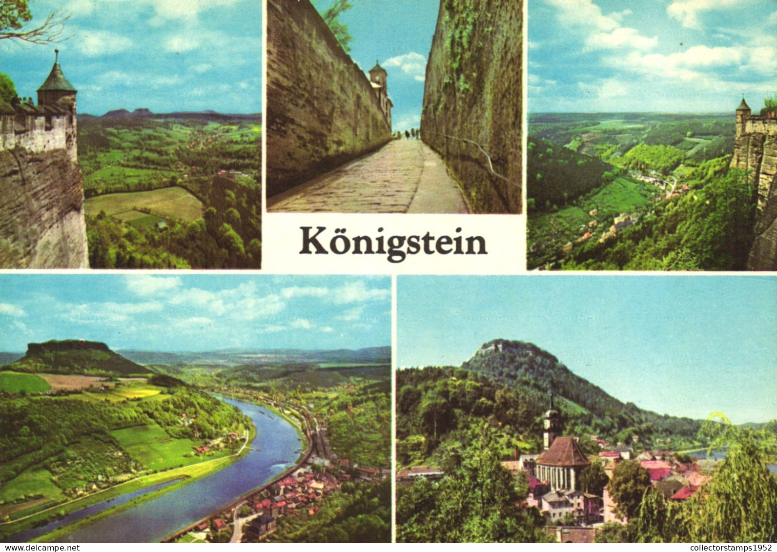 KONIGSTEIN, SAXONY, MULTIPLE VIEWS, FORTRESS, ARCHITECTURE, TOWER, GERMANY, POSTCARD - Other & Unclassified
