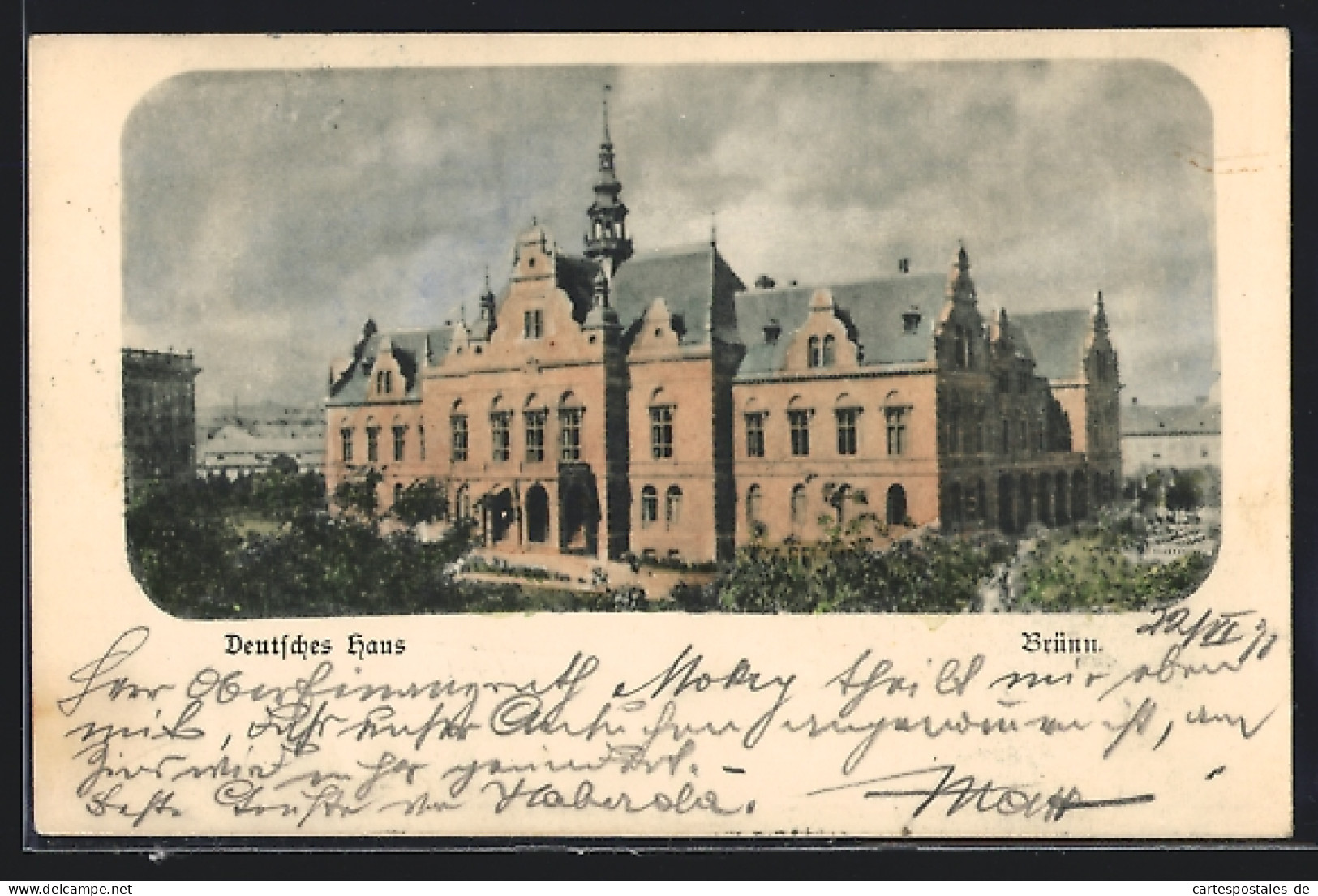 AK Brünn, Blick Auf Das Deutsche Haus  - Czech Republic