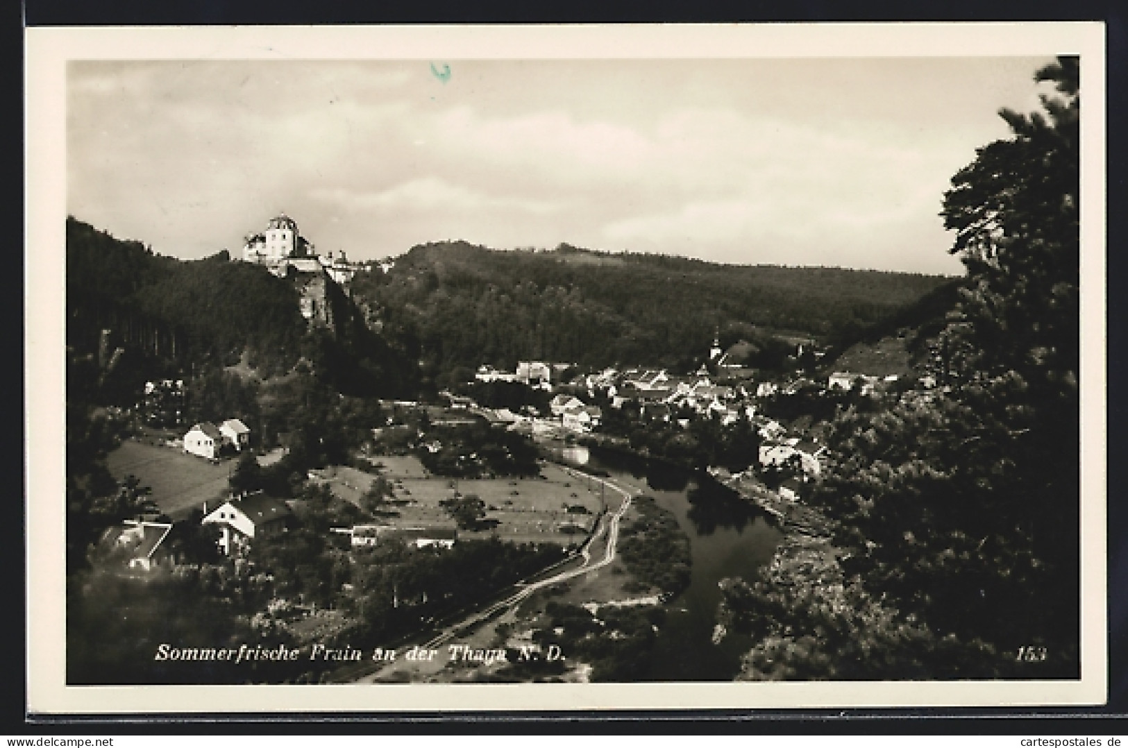 AK Frain, Blick Ins Thayatal Mit Schlossberg  - Czech Republic