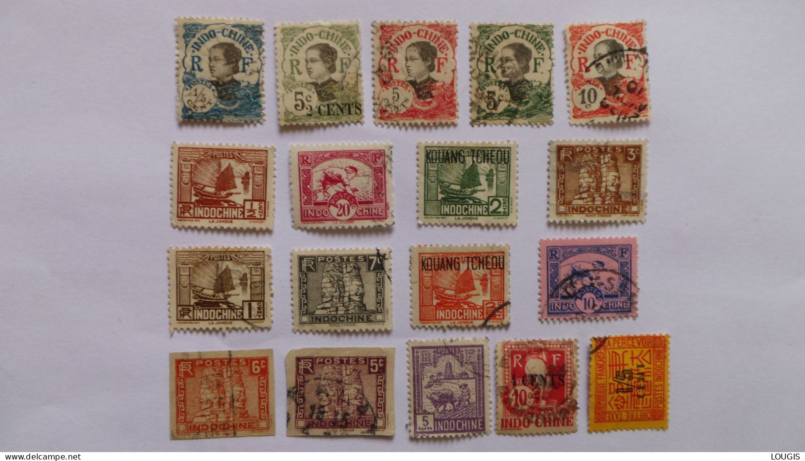 LOT INDO CHINE - Used Stamps