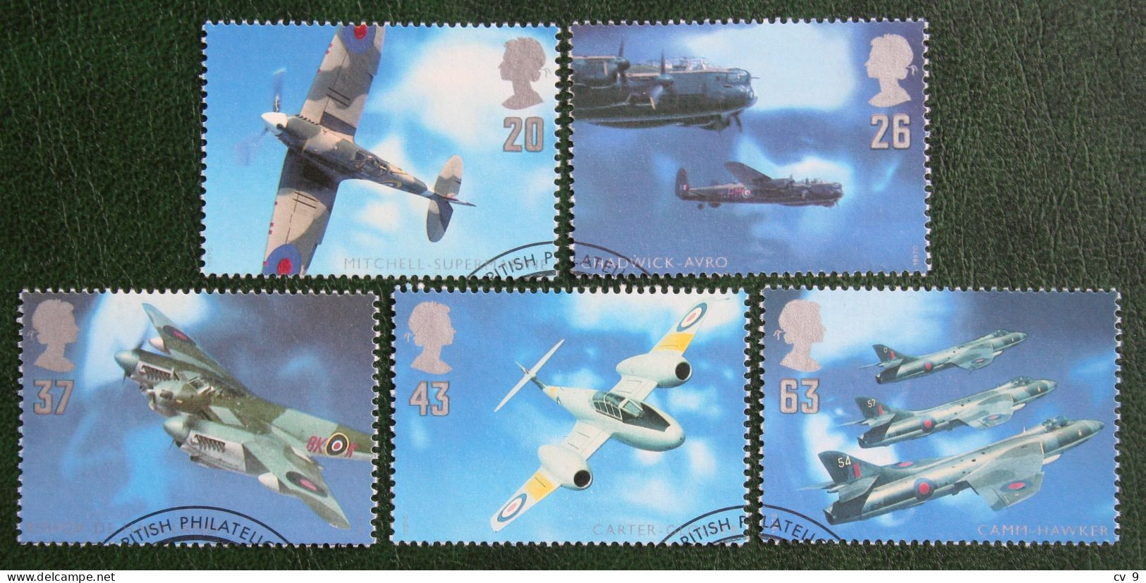 Aircraft Designers Plane Flugzeug Mi 1696-1700 1997 Used Gebruikt Oblitere ENGLAND GRANDE-BRETAGNE GB GREAT BRITAIN - Used Stamps