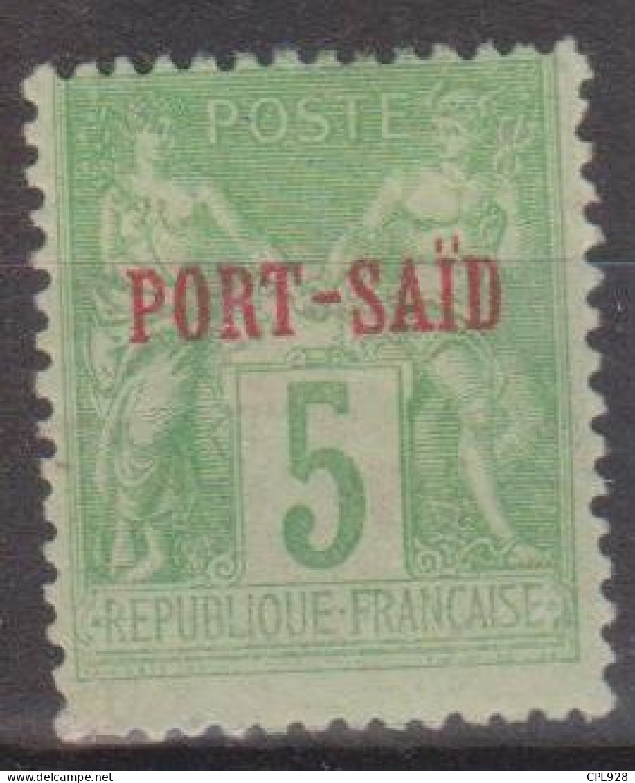 Port-Said N° 6 Avec Charnière (type II, N Sous U) - Neufs