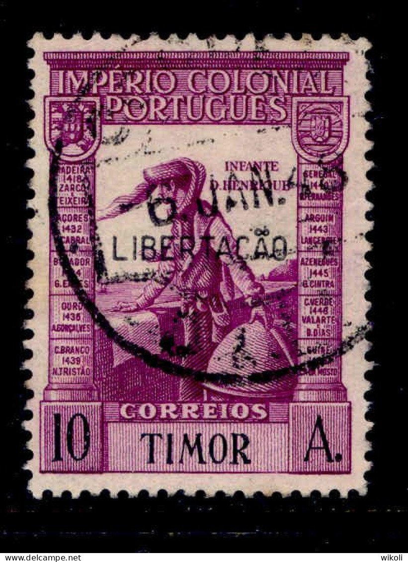 ! ! Timor - 1947 Imperio "Libertacao" 10 A - Af. 256 - Used - Timor