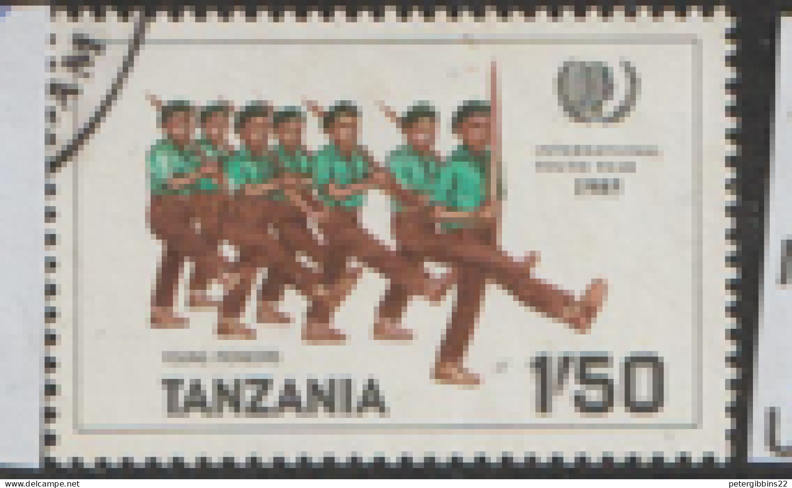 Tanzania   1986  SG  451  Youth Year   Fine Used - Tanzania (1964-...)
