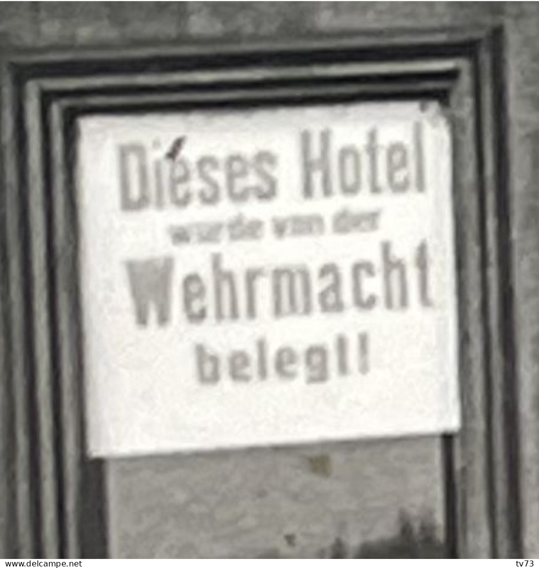 V160E - Rare carte photo - HAIDA Teil Lazarett - annexe hopital militaire Wehrmacht Café Restaurant Hotel