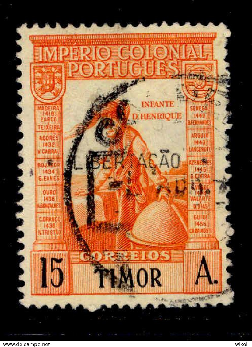 ! ! Timor - 1947 Imperio "Libertacao" 15 A - Af. 258 - Used - Timor