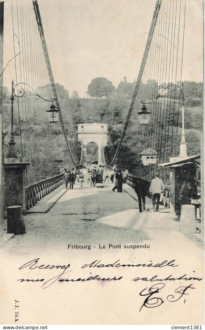 Fribourg Le Pont Suspendu - Fribourg