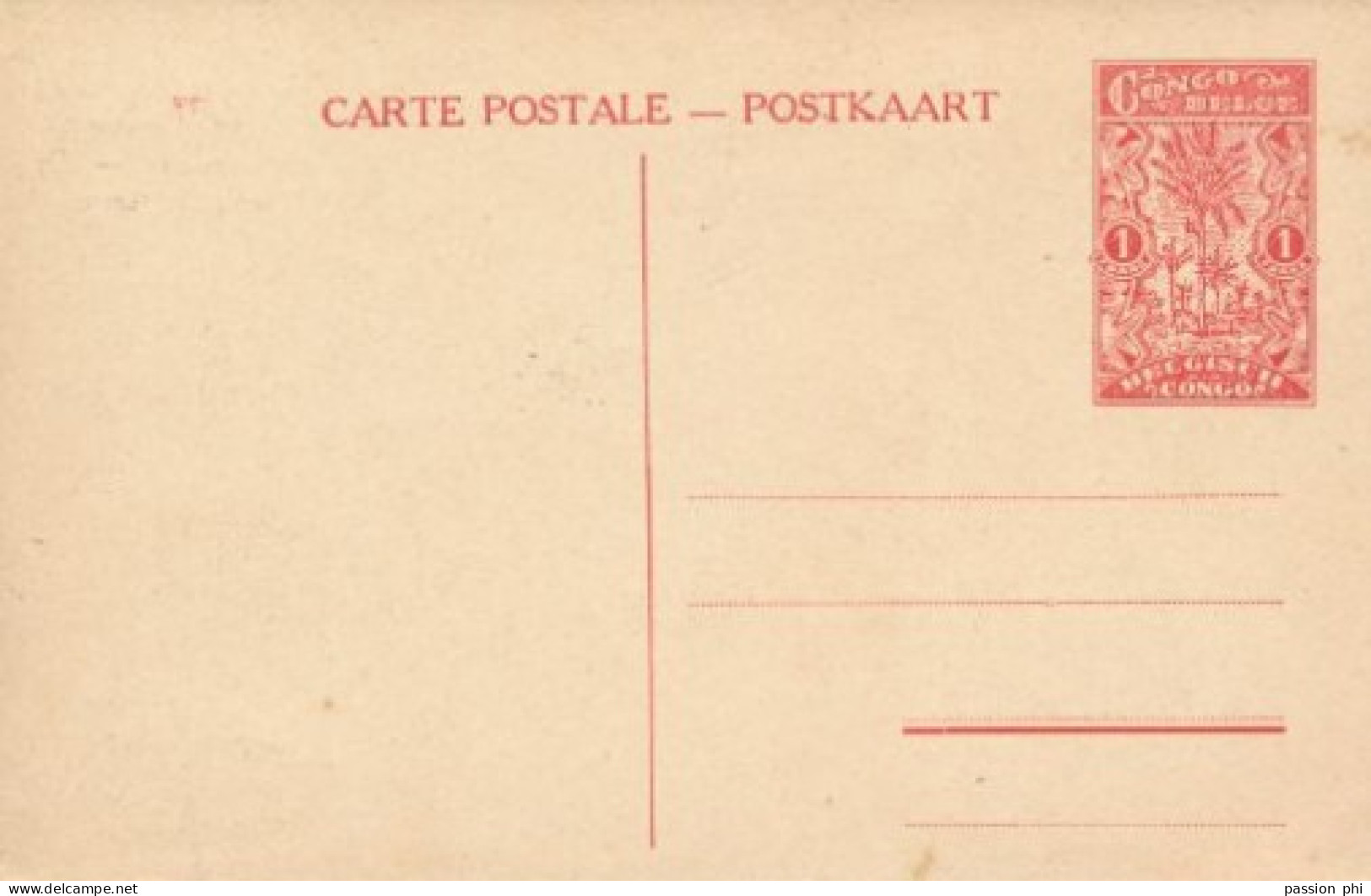 ZAC BELGIAN CONGO   PPS SBEP 67 VIEW 32 UNUSED - Stamped Stationery