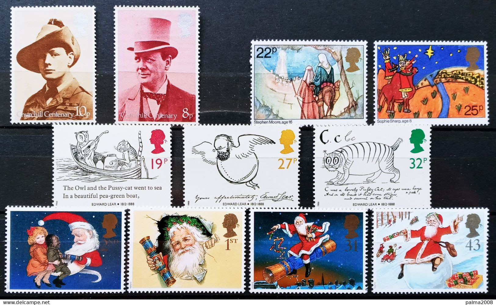 INGLATERRA - IVERT LOTE 11 SELLOS NUEVOS ** - LOS DE LA FOTO - Used Stamps