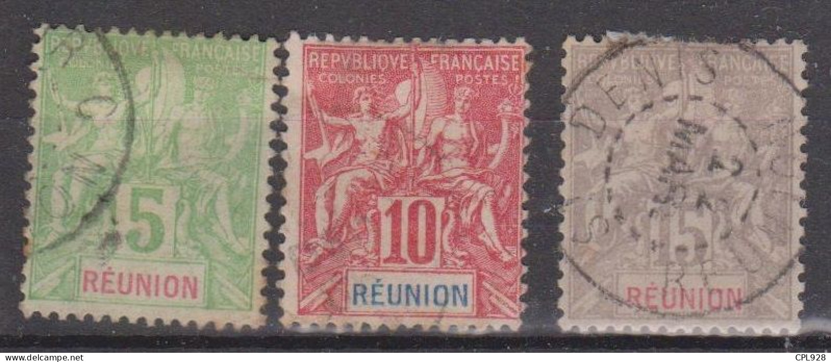 Réunion N° 46 Et 48 - Used Stamps