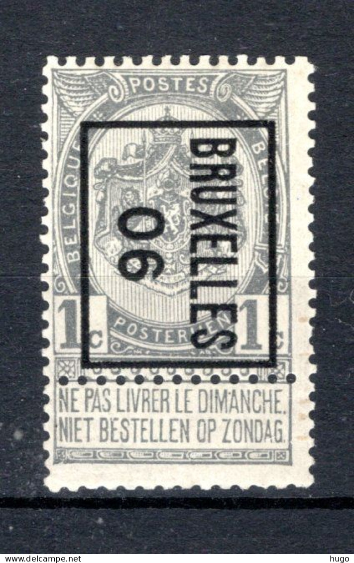 PRE1B MH* 1906 - BRUXELLES 06 - Typo Precancels 1906-12 (Coat Of Arms)