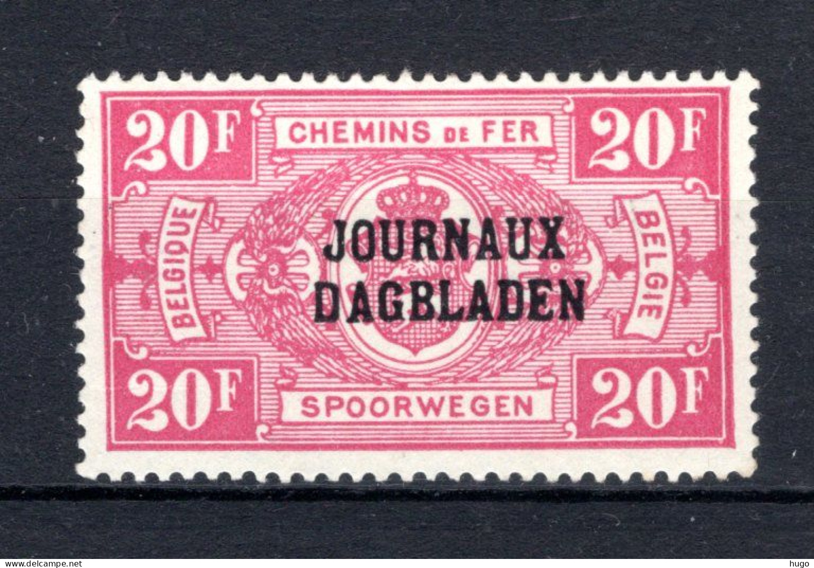 JO36A MH* 1929 - Type II, R Staat Boven B - Dagbladzegels [JO]
