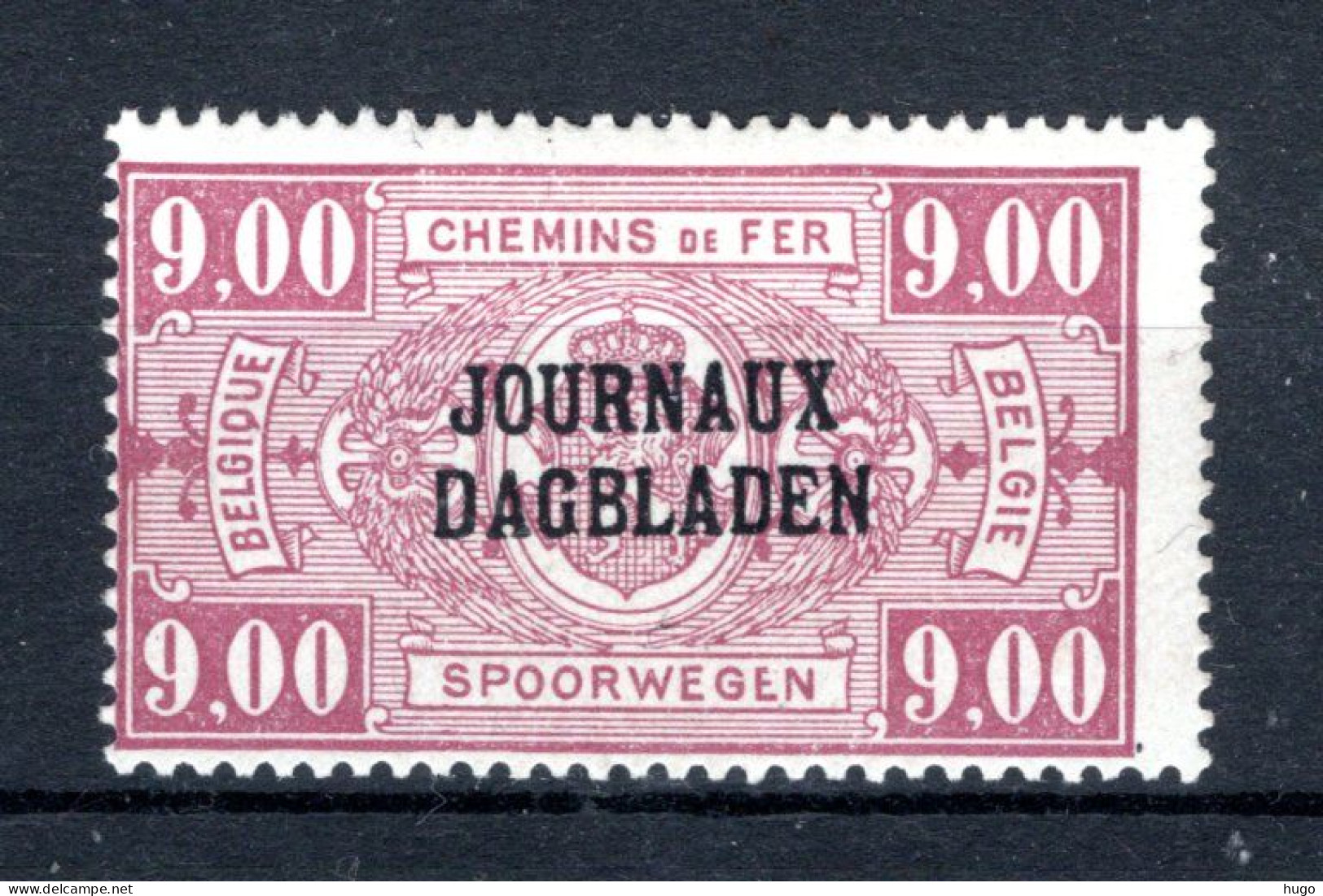 JO34A MH* 1929 - Type II, R Staat Boven B - Sot - Dagbladzegels [JO]