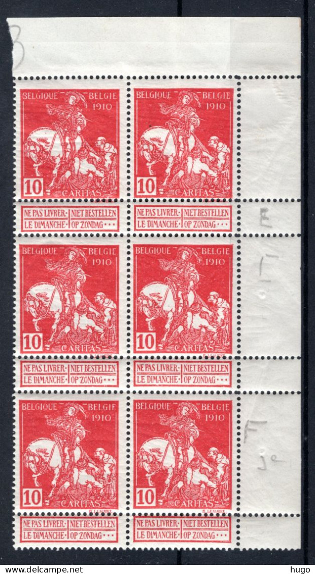 91 MNH 1910 - Caritas 6 Stuks - 1910-1911 Caritas