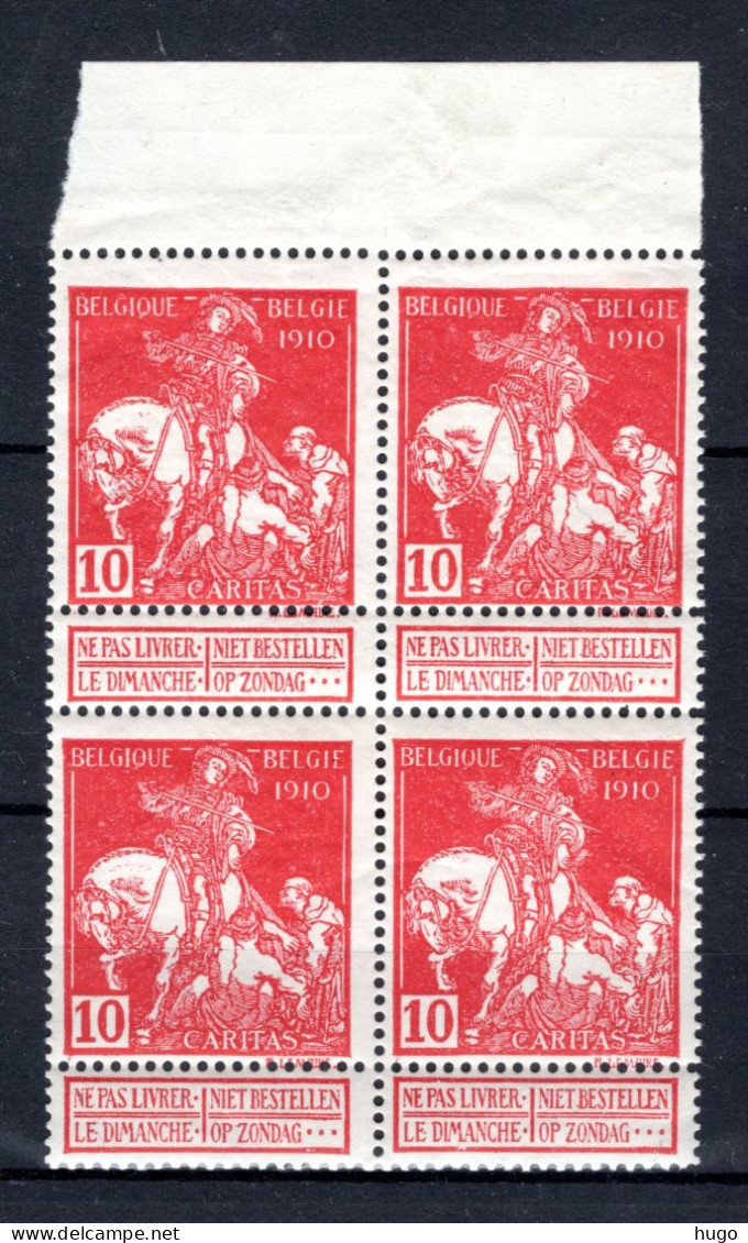 91 MNH 1910 - Caritas 4 Stuks - 1910-1911 Caritas