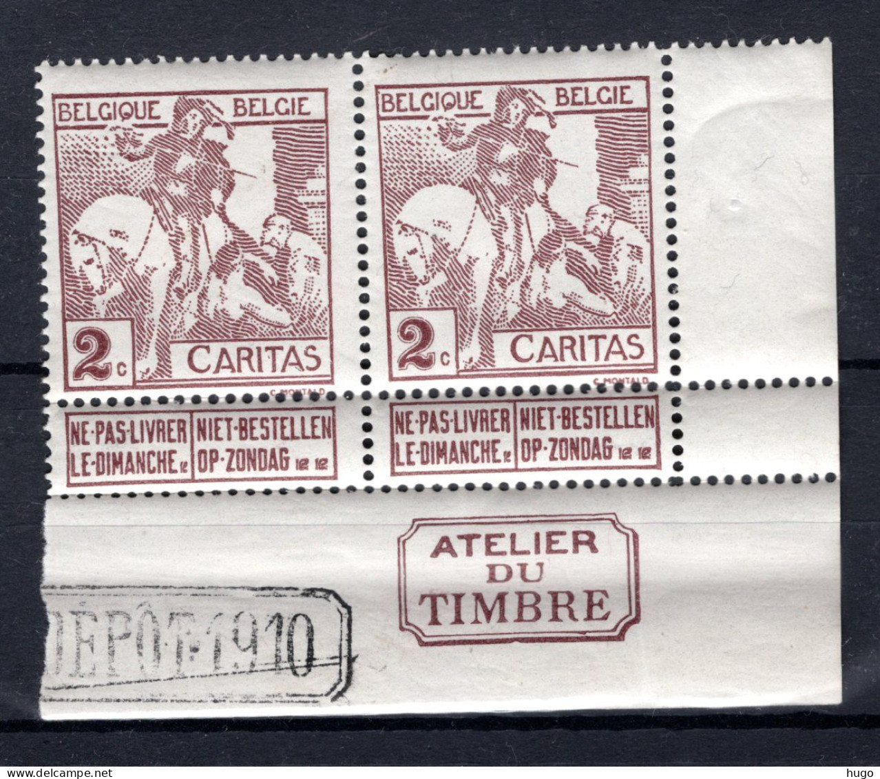 85 MNH 1910 - Caritas 2 Stuks - 4 - 1910-1911 Caritas