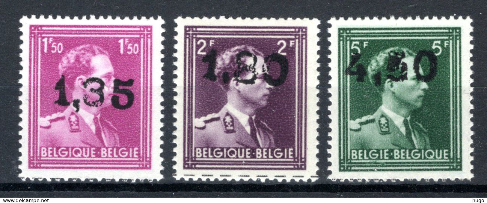 724AA/724CC MNH** 1946 - Leopold III Type Open Kraag - 1946 -10%