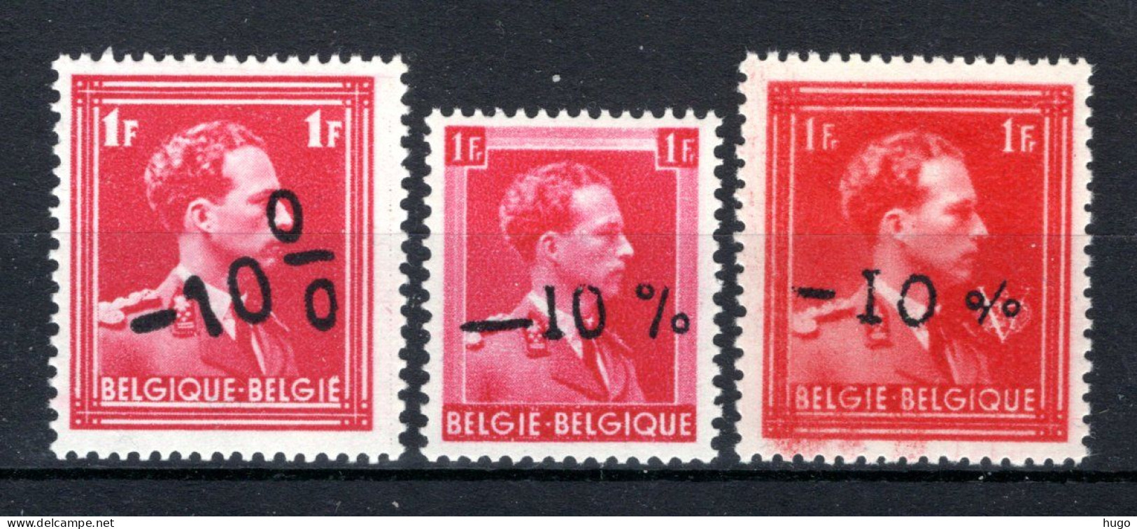 724a/724c MNH** 1946 - Z.M. Koning Leopold 3 - 1946 -10 %