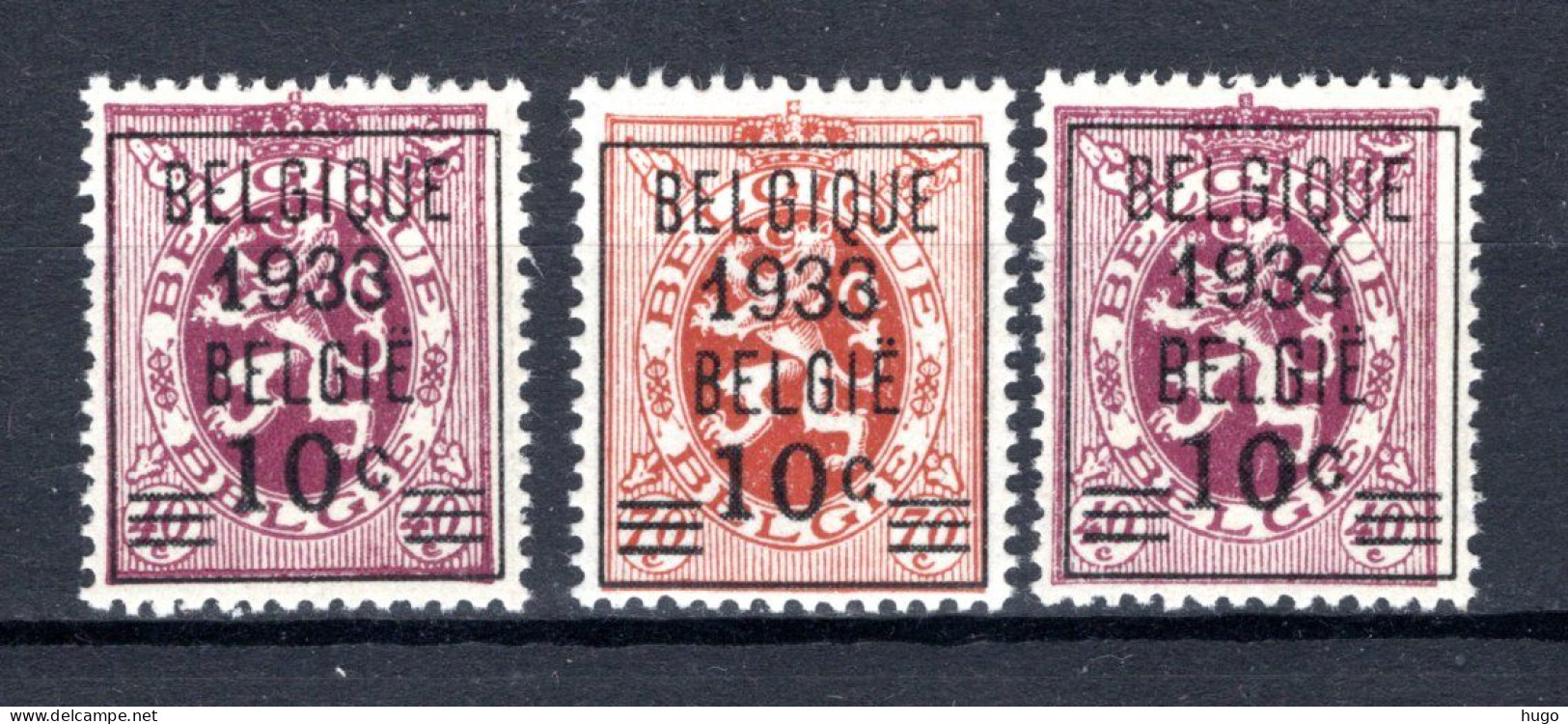 375A/376 MNH** 1933-1934 - Heraldieke Leeuw - 1929-1937 León Heráldico