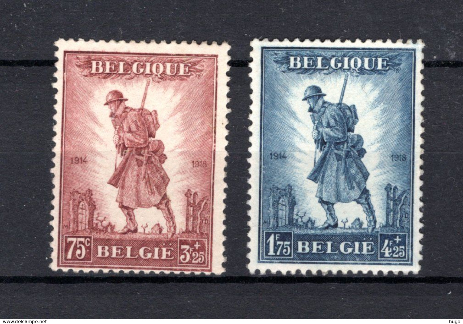 351/352 MNH 1932 - Ten Voordele Van Het Gedenkteken, Infanterie Te Brussel -5 - Unused Stamps