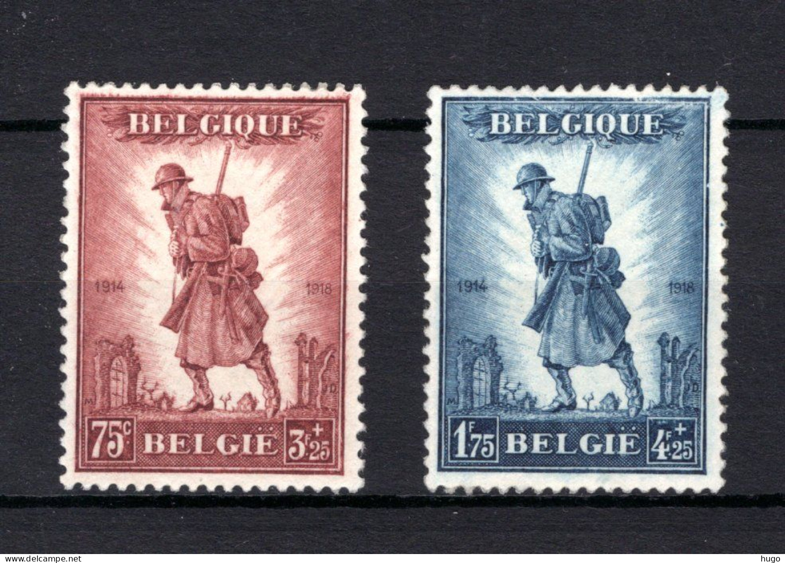 351/352 MNH 1932 - Ten Voordele Van Het Gedenkteken, Infanterie Te Brussel -1 - Unused Stamps