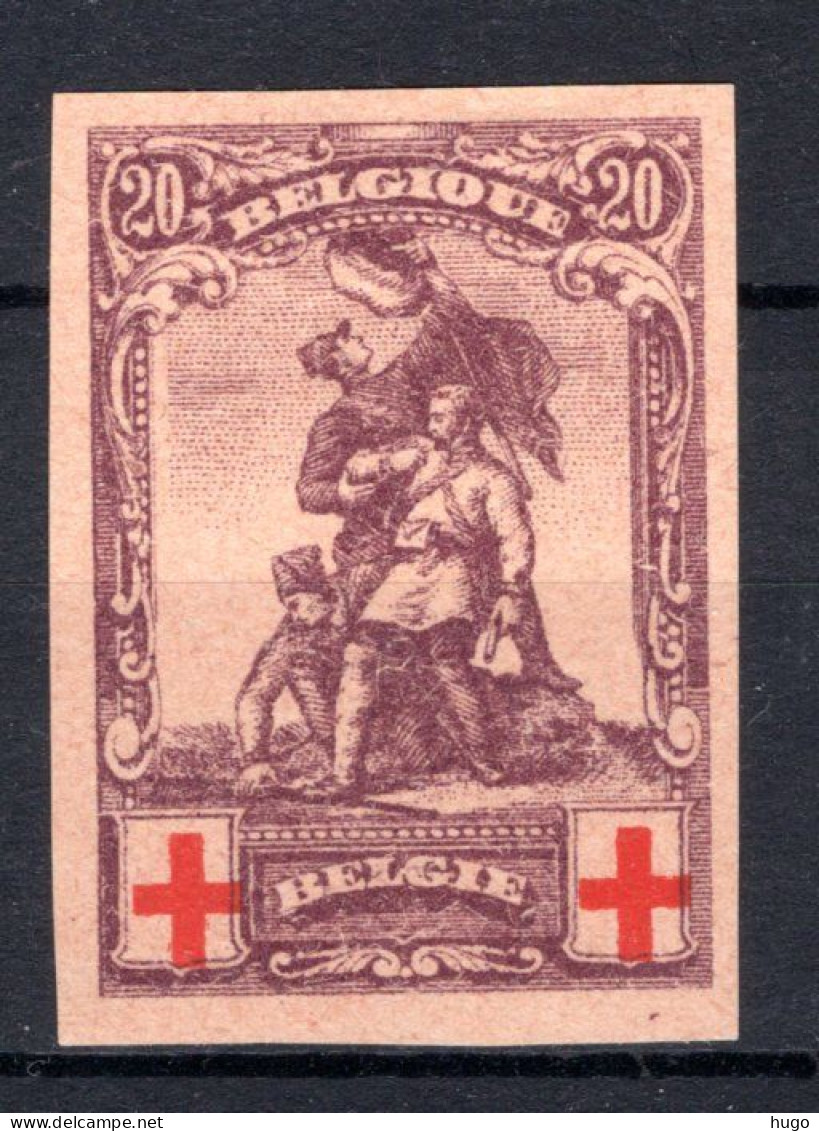 128 (*) PROOF Ongetand 1914 20 C -2 - 1914-1915 Red Cross