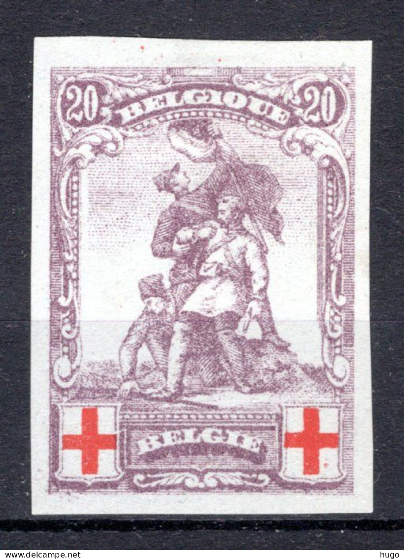 128 (*) PROOF Ongetand 1914 20 C -1 - 1914-1915 Croix-Rouge