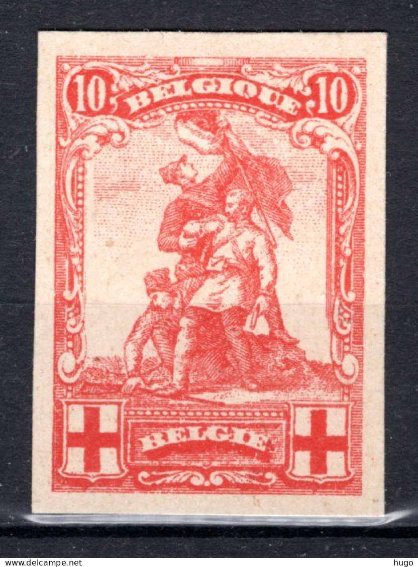 127 (*) PROOF Ongetand 1914 10 C - 1914-1915 Rode Kruis