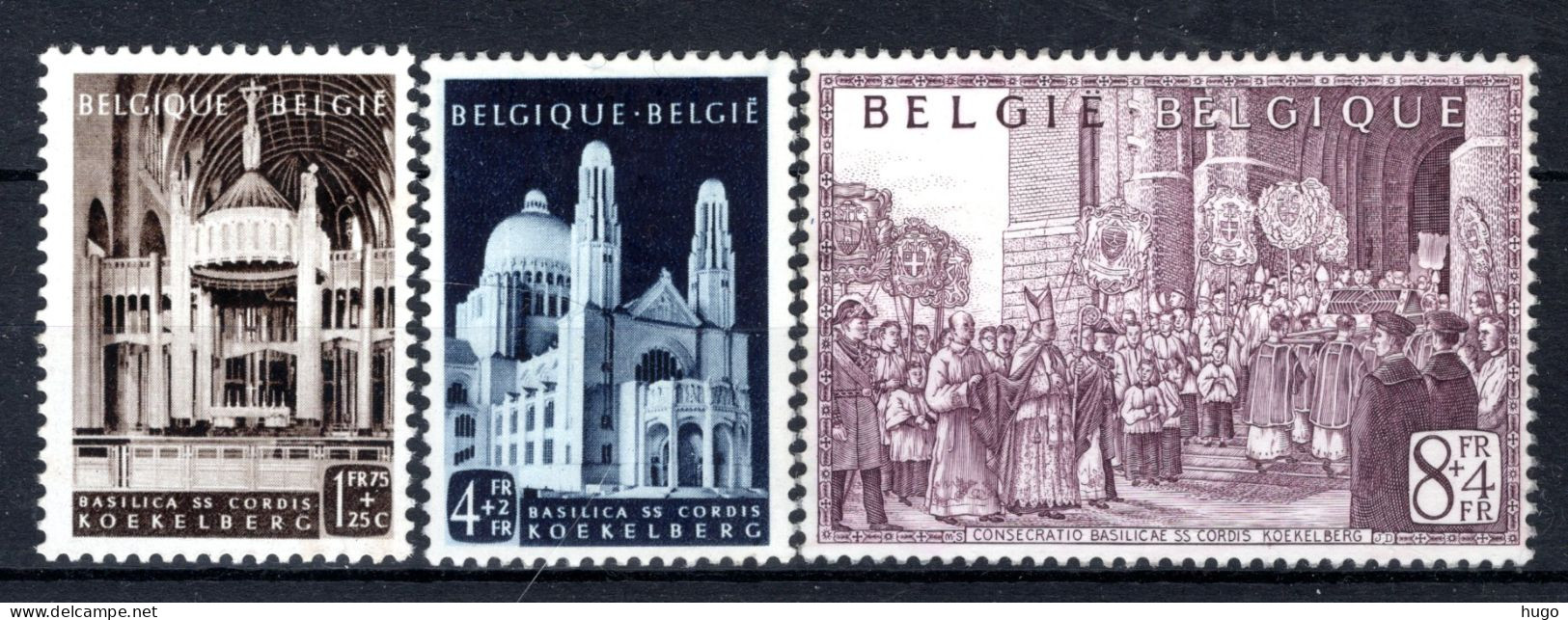 (B) 876/878 MH 1952 - Inwijding Van De Basiliek Van Koekelberg.-1 - Unused Stamps