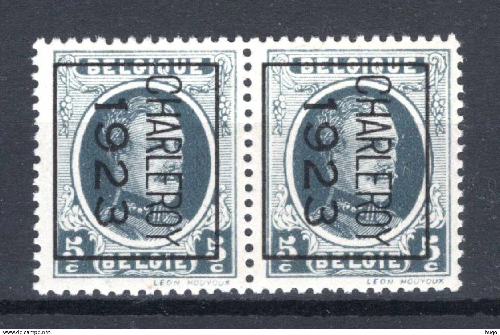 PRE85B MNH** 1923 - CHARLEROY 1923 (2 Stuks)  - Typos 1922-31 (Houyoux)