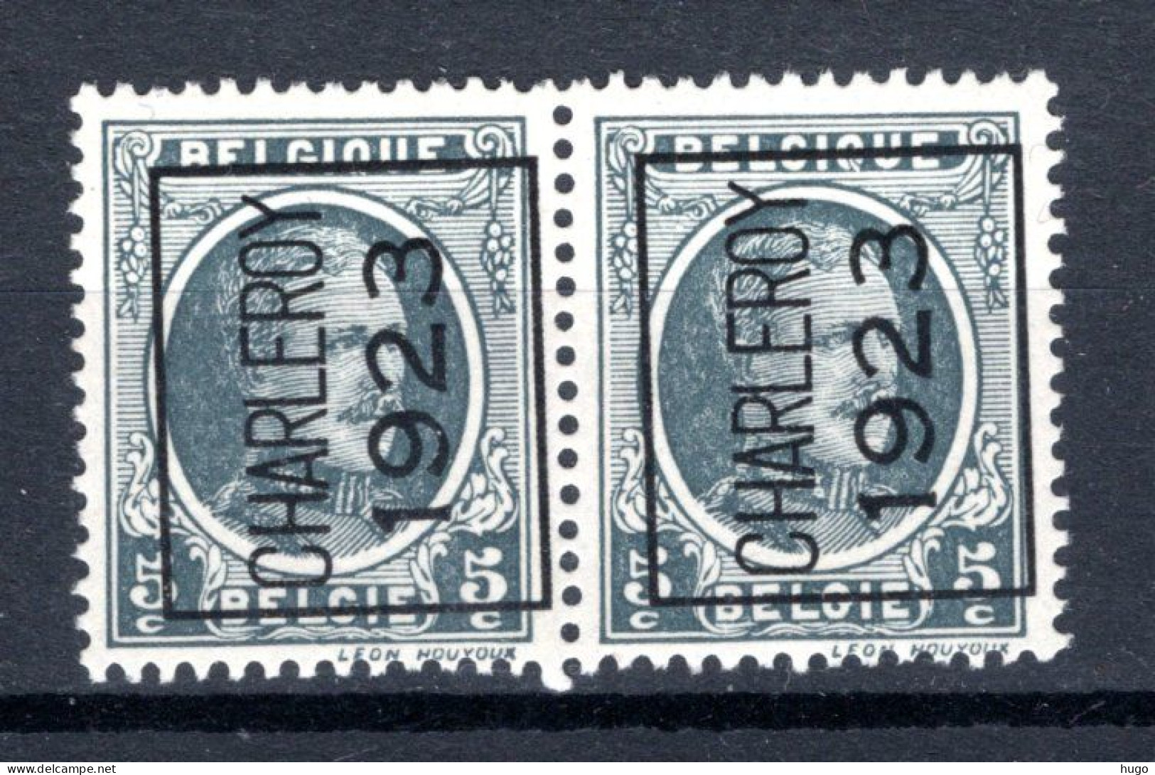 PRE85A MNH** 1923 - CHARLEROY 1923 (2 Stuks)   - Typos 1922-31 (Houyoux)