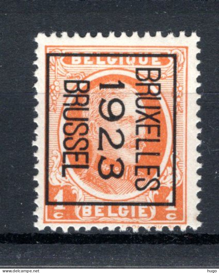 PRE72B MNH** 1923 - BRUXELLES 1923 BRUSSEL  - Typografisch 1922-31 (Houyoux)